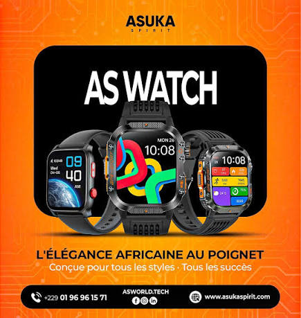 Montre connectée AS Watch noire
